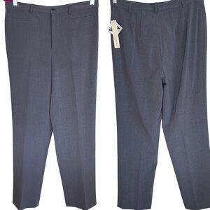 Amanda Smith Lined Dress Slacks Trousers Size 8 Gray High Waist Straight Leg NWT